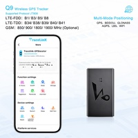 Traceur de réseau GSM WiFi GPS 4G LTE magnétique Q9 Mini pour voiture, moto, camion et biens personnels avec suivi en temps réel