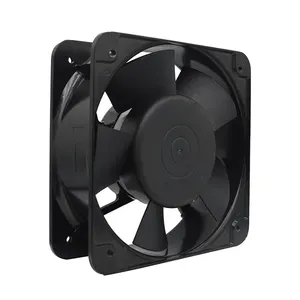 Équipement d'automatisation Ventilateur de refroidissement à courant alternatif à grande vitesse Ventilateur axial à courant alternatif 220v Ac Ventilation à faible bruit Ventilateur de refroidissement axial 120*120*25