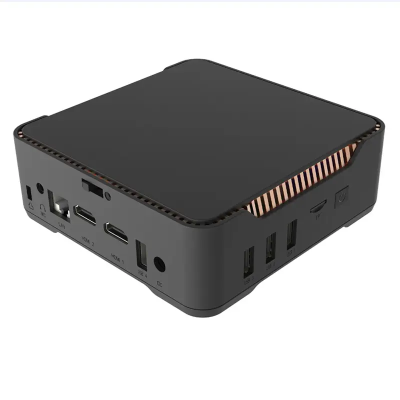 2022 en iyi Mini PC AK3V Windows 10 TV kutusu 4GB 6GB RAM 128GB Intel Celeron J3455 CPU oyun için çift HD VGA USB3.0 Mini bilgisayar