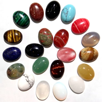 Vente en gros de pierres précieuses naturelles en cristal, pierres ovales pour bagues, améthyste, lapis-lazuli, agate, quartz rose, cabochon, pour la fabrication de bijoux DIY
