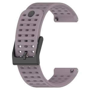 Bracelet de remplacement en métal noir respirant 22mm pour <span class=keywords><strong>Suunto</strong></span> Vertical 5/<span class=keywords><strong>9</strong></span> <span class=keywords><strong>Peak</strong></span> Bracelet de <span class=keywords><strong>montre</strong></span> en silicone - Product Image 4