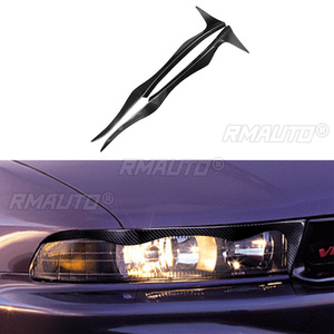 1 paire de couvercles de phares de voiture en fibre de carbone pour Mitsubishi Galant 1997 1998 1999 2000 2001 2002 - Product Image 1