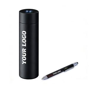 500ml Stainless Steel Insulated Vacuum <b>Thermos</b> Flask Custom Logo Promo Gift Led Digital Temperature Display Smart Water Bottle - Product Image 1