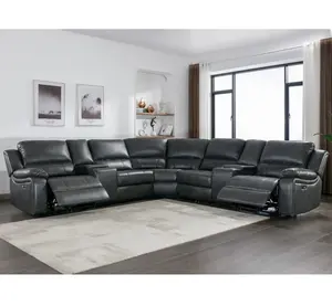 modern living room furniture sets armchair leather sectional sofa reclining couch recliner chair with cup holder