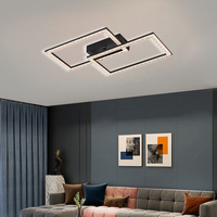 Plafonnier LED de luxe 20W conforme CE, abat-jour en plastique, montage en surface carré, garantie 2 ans, prix usine, pour salon
