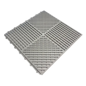 Suelo de PVC entrelazado para baño con drenaje, alfombrilla antideslizante para ducha con masajeador de pies - Product Image 1
