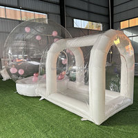 Château gonflable à bulles, trampoline gonflable commercial, château gonflable blanc pour mariage