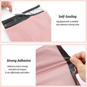 Sachets d'expédition biodégradables et compostables personnalisés avec logo, enveloppes en plastique, pochettes d'expédition pour vêtements - Product Image 5