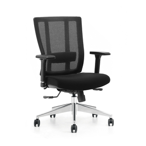 Factory Direct sale multi-functional fashion black computer task swivel chair Bureau with Chrome base - Product Image 6