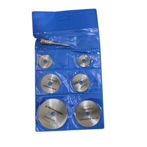 7 pièces 25/32/50 HSS lame de scie circulaire outil rotatif pour <span class=keywords><strong>Dremel</strong></span> métal Cutter outils électriques ensemble <span class=keywords><strong>bois</strong></span> disques de coupe perceuse mandrin coupure - Product Image 5