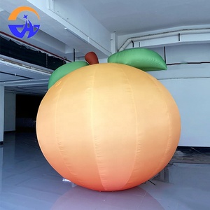 Nông dân thị trường quầy Bar chiếu sáng sân khấu đạo cụ quảng cáo; mô hình không khí trái cây màu cam hồng; mô hình không khí đào vàng bơm hơi - Product Image 5