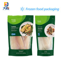 Sacs d'emballage personnalisés pour aliments surgelés, filets de poisson, sacs d'emballage pré-fabriqués pour poissons