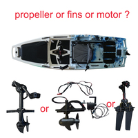 Kayak à pédales Vicking Heavy Duty HDPE 9 pieds 1 personne, bateau de pêche en mer modulaire avec moteur électrique, sit-on-top, écologique