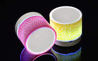 Taşınabilir Mini kablosuz hoparlör hoparlör çatlak LED TF USB Subwoofer hoparlörler Mp3 Stereo ses müzik çalar
