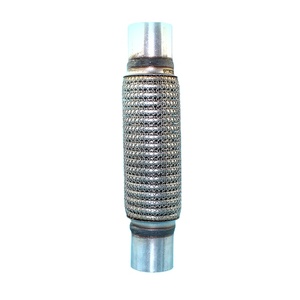 Tubo de <span class=keywords><strong>escape</strong></span> flexible con malla de alambre exterior y extensión de fuelle de acero inoxidable de China - Product Image 1