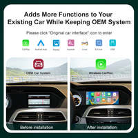 Système audio de voiture Linux 8,8 pouces, CarPlay, GPS, caméra de recul, Mercedes Benz Classe C W221 2006-2012, montage sur tableau de bord, capacitif, 1 an