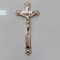 Cruz de Jesús Crucifijo de Plástico ABS para Decoración de Ataúdes, Ligera, Suministros para Funerarias e Iglesias, Venta al por Mayor