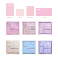 Autocollants créatifs DOMIKEE pour étudiants, autocollants adhésifs, série Starlight Coral, blocs-notes colorés, carnets de messages, notes autocollantes 210