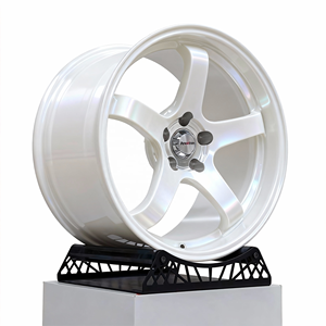 Jantes de course GT haute performance personnalisées pour Nissan GTR, 350Z, 370Z, Toyota Supra, GR86 et Honda Civic Type R (badge rouge) - Product Image 3