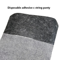 Culottes string invisibles sans couture en tissu non tissé de polyester solide jetable en forme de cœur avec queue autocollante pour un look sexy