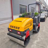Compacteur routier mini à double tambour vibrant de 2,5 tonnes, neuf, fourni directement par l'usine, pour la construction routière et le compactage d'asphalte