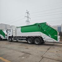 Camion compacteur de déchets à chargement arrière CIMC 20 CBM, camion de collecte de déchets hydraulique, camion de compression des ordures