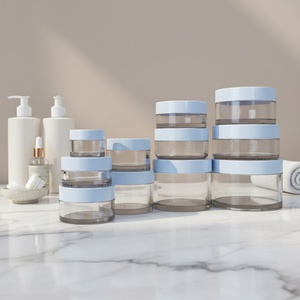 1oz 4oz 200ml 300ml Thick-Wall White Wide-Mouth PET Cosmetic Screw Top <b>Containers</b> with Gold Cap for Eye Cream - Product Image 3