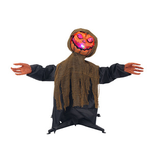 Décoration d'<span class=keywords><strong>Halloween</strong></span> Citrouille Fantôme Lumineuse avec LED, Lanterne Animée Sonore, Accessoire Effrayant pour <span class=keywords><strong>Halloween</strong></span> - Product Image 5