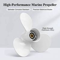 Hélice en aluminium pour moteur hors-bord Yamaha 40-60 CV, hélice marine haute vitesse 663-45947-02-EL (3X11 5/8X11-G)