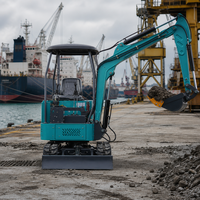 Mini-excavatrice compacte sur chenilles 1750 kg, 29 kW 39 CV, avec moteur Laidong et pompe à engrenages, pour travaux de renouvellement urbain, de canalisations et de rénovation de vergers