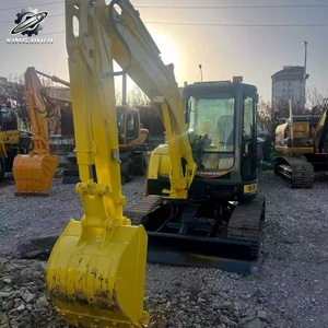 Excavadora de cadenas mini Yanmar55 usada, 5.3 toneladas, cucharón de 0.2m³, marca original japonesa, excavadora de construcción de tamaño pequeño, pocas horas de uso. - Product Image 5