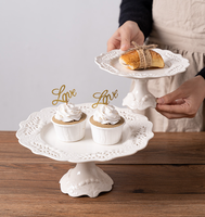 Assiettes à dessert en céramique écologiques, durables, polies, à motifs en relief, ajourées, pour fêtes, mariages, hôtels, vaisselle moderne haut de gamme