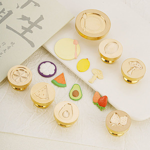 Prix usine 3D Mini série de fruits plaque fraise <span class=keywords><strong>avocat</strong></span> cire sceau tête de timbre - Product Image 1