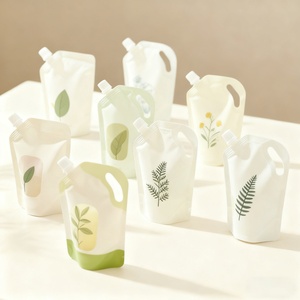 Eco-friendly Custom Printed Stand up Spout <b>Pouch</b> Leak Proof for Liquid Detergent Hand Soap Cosmetic Personal Care Refill - Product Image 6