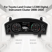 Foforfor Pantalla LCD de 12.3'' con Sistema Linux, Velocímetro Digital Ultra para Toyota Lc200 2008-2020, Accesorios para Automóviles