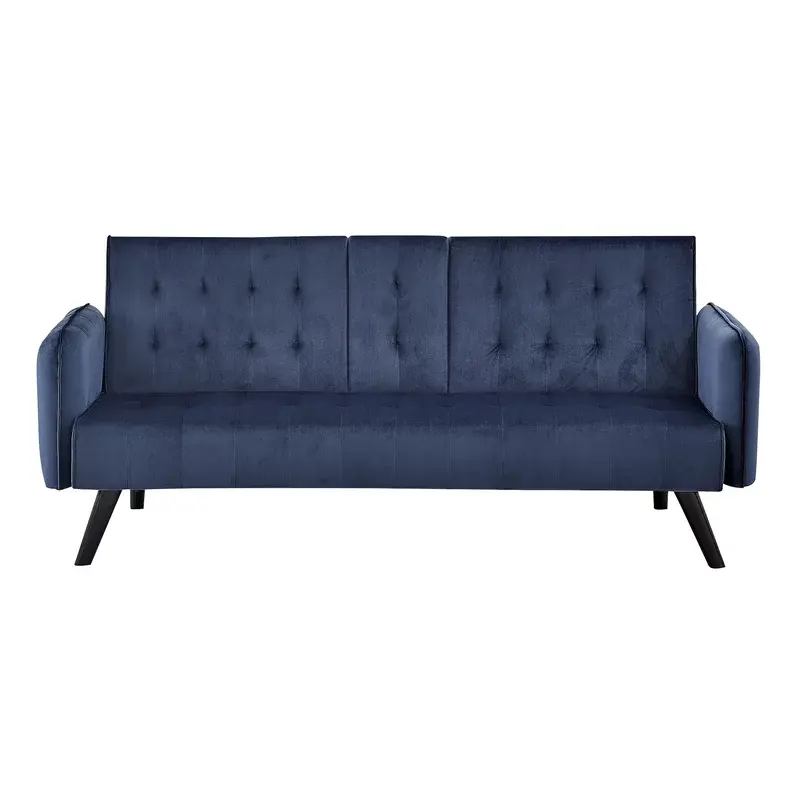 Sofá de tecido azul sofá