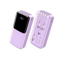 Estación de Carga Rápida OEM ODM con Cable Integrado Tipo-C, Batería de Polímero de Litio PD22.5W 10000mAh, Pantalla LED y Correa