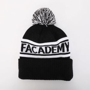 Gorro con parche de goma personalizado de alta calidad Unisex 100% gorro liso acrílico teñido Gorras de punto de moda al por mayor gorro gris de esquí de invierno - Product Image 4