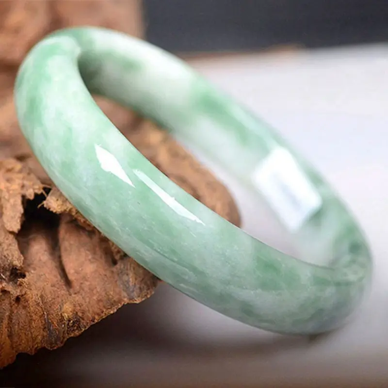 Pulseira de pedra natural jade verde, feminina, 2021, alta qualidade, pedra natural, pulseira, atacado