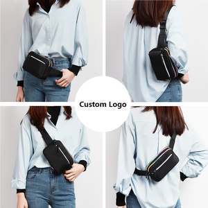 Wholesale Crossbody Belt Bag Women Mini Fanny Pack Adjustable Strap Rainbow Zipper Sling Chest Bum Bag for Travel Sports - Product Image 4