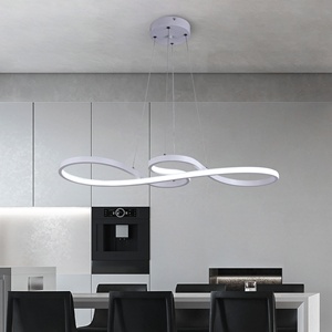 Appartement Villa Keuken Ronde Cirkel Gedraaide Led Hanglamp voor Eetkamer Hotel - Product Image 6