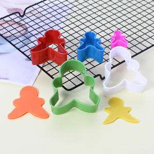 Emporte-pièces en forme de cœur, étoile, <span class=keywords><strong>cercle</strong></span> et carré, moules à pâtisserie en plastique, ensemble d'émporte-pièces en silicone 3D pour gâteaux de mariage et de fête - Product Image 2