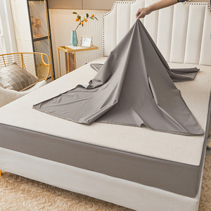 Nueva Sábana Ajustable Impermeable de TPU con Cierre de 6 Lados, 70% Poliéster/Microfibra, Color Sólido, 100% Algodón para Hogar y Hotel - Product Image 2