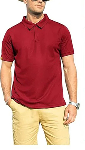 Tissu tricoté bleu confortable pour hommes pour polo Design unique avec tenue décontractée de couleur unie Tennis en gros pour polo - Product Image 3