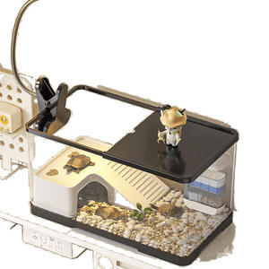 ฝาครอบถังปลาทองและเต่าขนาดใหญ่ HD วิลล่าระเบียงภูมิทัศน์ระบบนิเวศป้องกันการหลบหนีด้วยการระบายน้ำพิเศษสำหรับใช้ในบ้าน - Product Image 1