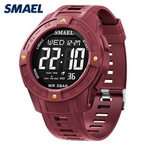Montre numérique sportive SMAEL 8126 en plastique, chronographe, lumineuse, étanche, tendance, colorée, avec fonction d'alarme - Product Image 2