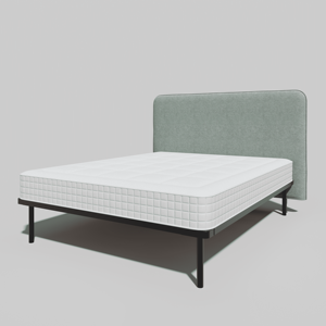 <span class=keywords><strong>Sommier</strong></span> de lit modulaire en métal avec tête de lit, lit plateforme 3-en-1 personnalisable, lit en fer antirouille pour projets hôteliers et e-commerce. - Product Image 4
