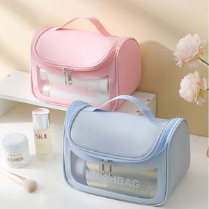 Toiletries Washbag Color Blocking Rectangle Zipper Closure <b>Hook</b> Type Everyday Use - Product Image 2