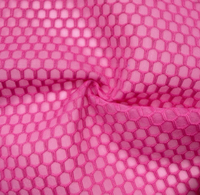 Tissu maillé hexagonal pour poches à dos, grille de football, tissu maillé triple couche, matériaux pour sacs et chaussures, tissu pour sacs à main et coussins de siège