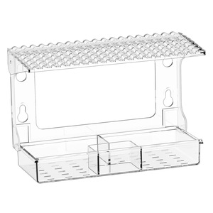 Mangeoire à oiseaux de fenêtre à ventouses en acrylique transparent, mangeoire suspendue pour oiseaux sauvages, attrape-graines transparent - Product Image 5